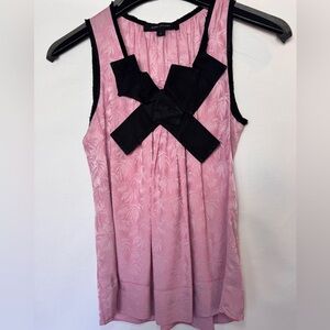 Marc Jacobs Pink Top with Black Bow Accent